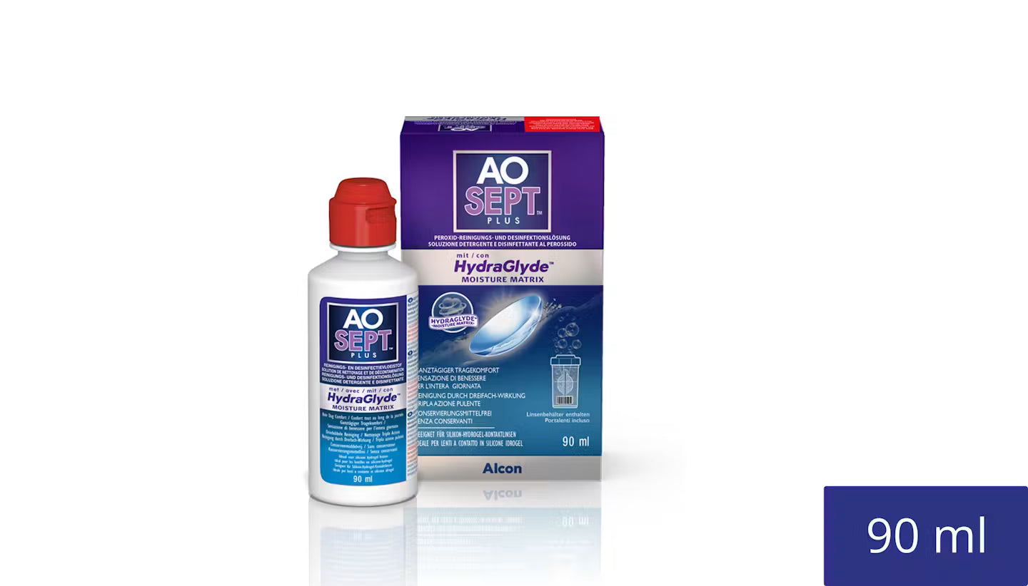 Alcon AOSEPT® PLUS mit HydraGlyde 90 ml Reisegöße